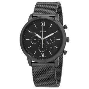 NWT Authentic Fossil Neutra Chronograph Quartz Black Dial Men's Watch